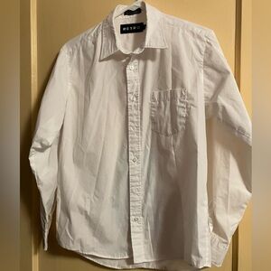 18 Boy's Retro Brand White Button Up Shirt